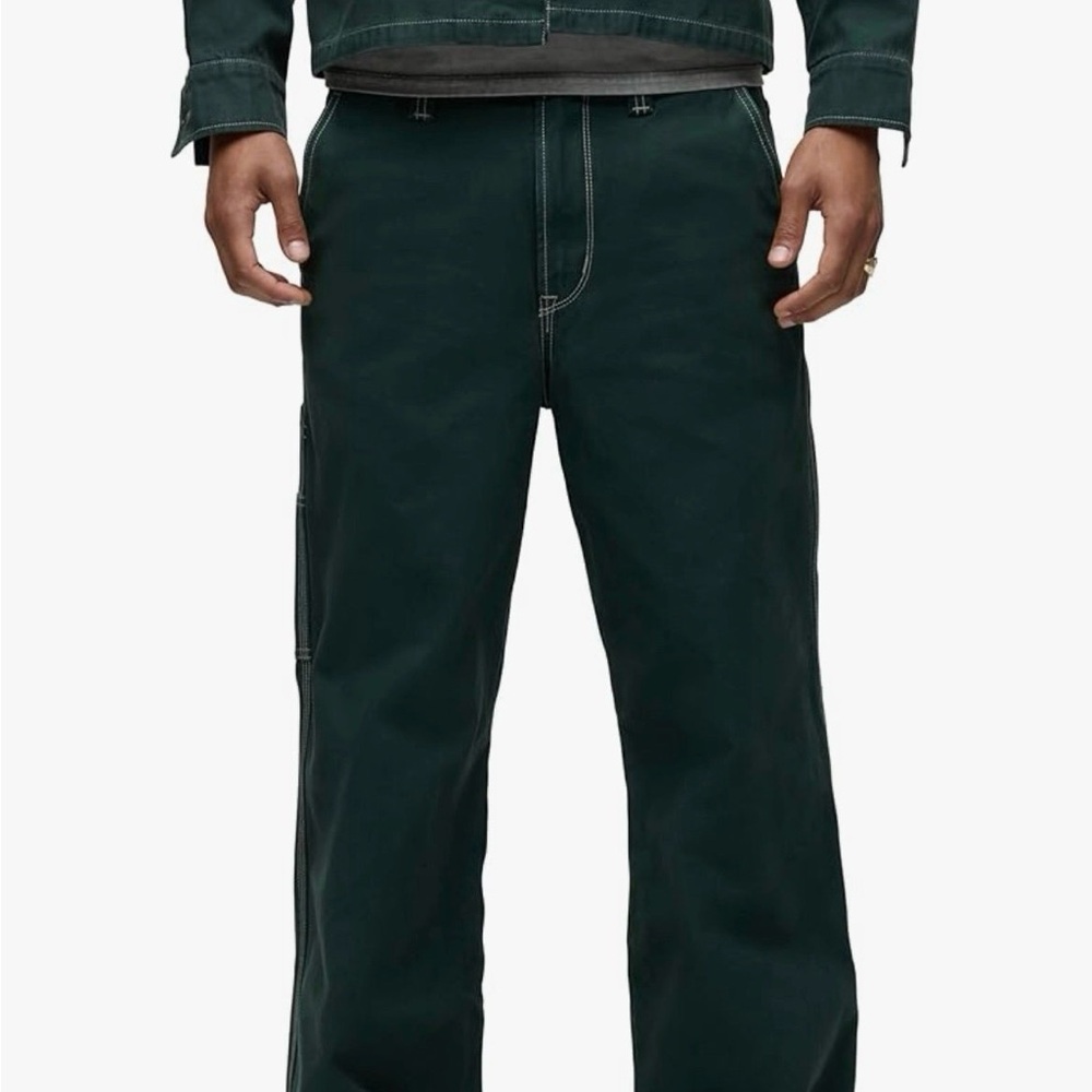 HUDSON Men's Luca Relaxed Fit Wide Leg Carpenter Pant size 29 waist